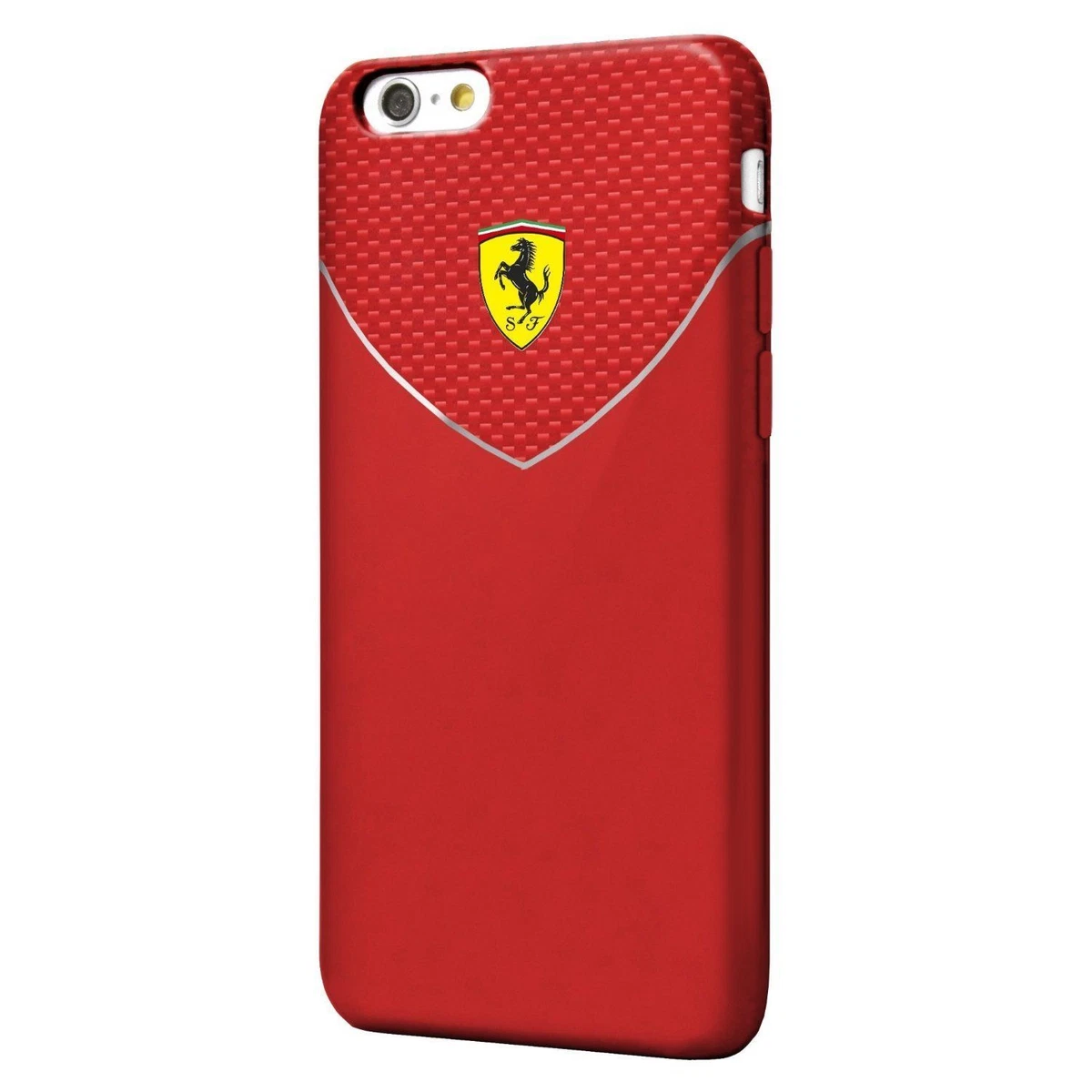 Ferrari FEHCP13LRQUR Custodia Per IPhone 13 Pro/13 6,1'' – Rosso Trapuntato Off Track - 5