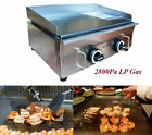 Commercial Kitchen Countertop Flat Griddle Grill 2800Pa Lp Gas Cook