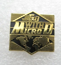 Micro D Lapel Pin (B604)