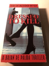 Dressed to Kill 1980 VHS Brian De Palma Crime Thriller Michael Caine