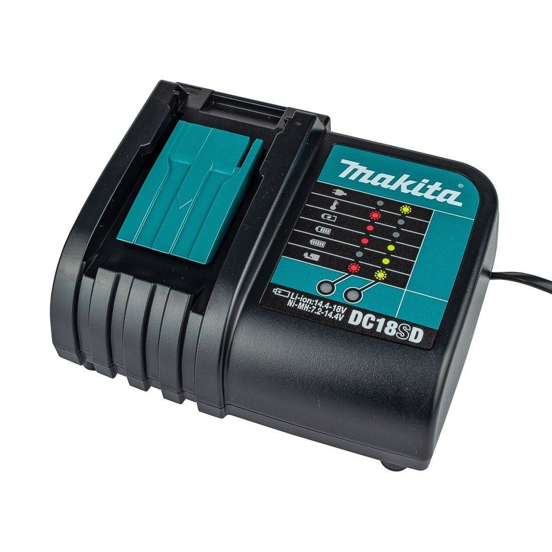 Makita Genuine 18v LXT Lithium ion Battery Charger 7.2-14.4-18v DC18SD - Image 5