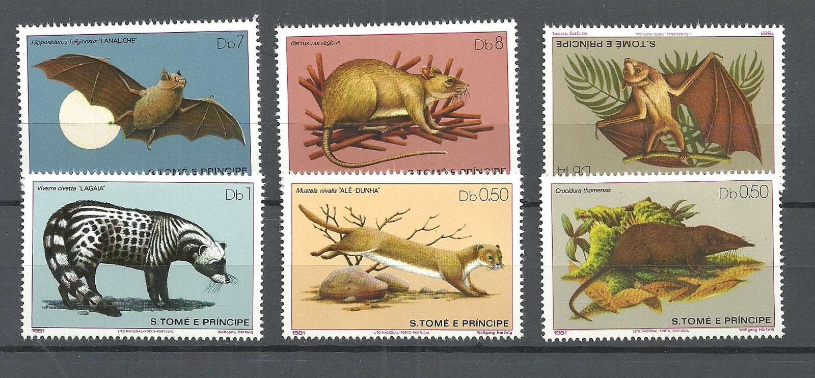 Sao Tome & Principe 1981 MNH Wild Animals Stamp Set – Topical Fauna | eBay