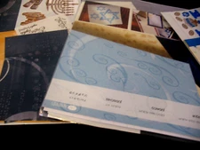 Creative Memories Judaic Album Kit, Stickers, Die Cuts, Hanukkah additions