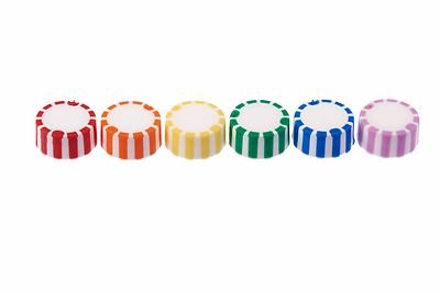 CAP ONLY,Screw Top Micro Tube Cap,Grip Cap w/Integrated O-Ring,Assorted #230840A