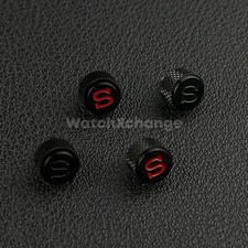 Corona "S" nera con incisione a vite per Seiko SKX007 SKX009 NH35 NH36 SRPD