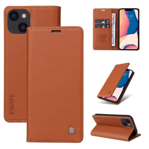 For iPhone 13 Pro Max 12 11 XS XR 8 7 6s Plus Magnetic Wallet Leather Case Cover - Picture 10 of 49