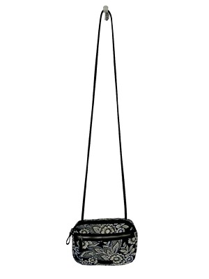 Vera Bradley Snow Lotus Crossbody Zippered Purse