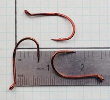 100 - Mustad Octopus Hook Red 92553NP-RB-5/0-100 UltraPoint Needle Point 92553