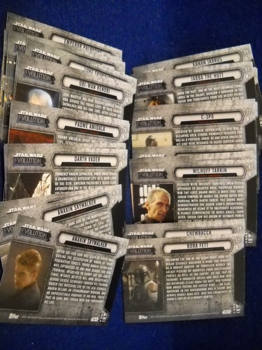 2016 Topps Star Wars Evolution Base Set w/ 3 variant wraper & unused trader card - Picture 4 of 7