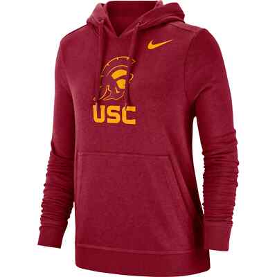 USC Trojans NIKE Cardinal Club Fleece Pullover Hoodie Women's