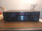 JVC TD-W444 Stereo  Double Cassette Tape Deck Recorder Player Tested 
