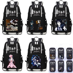 black anime backpack