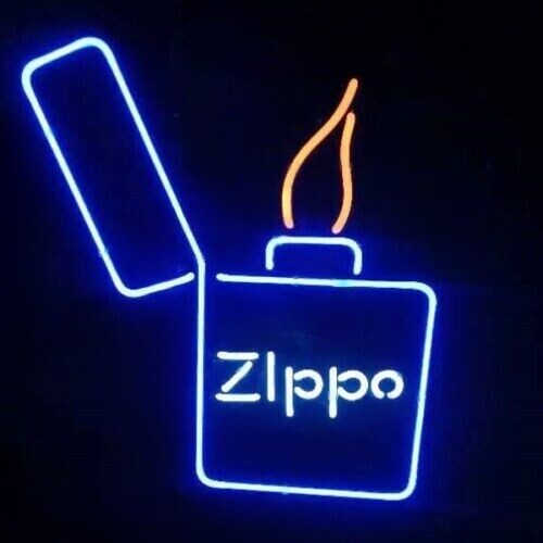 ZIPPO　ジッポー　ネオン　サイン　　　　　　　　　　　　　　　　　　　未使用 Zippo Sign Design Black Matte Windproof Lighter – Zippo USA