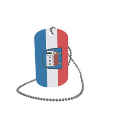 Dog Tag Flag Flag Frontenhausen Dog Tag Aluminium 30 x 50 mm