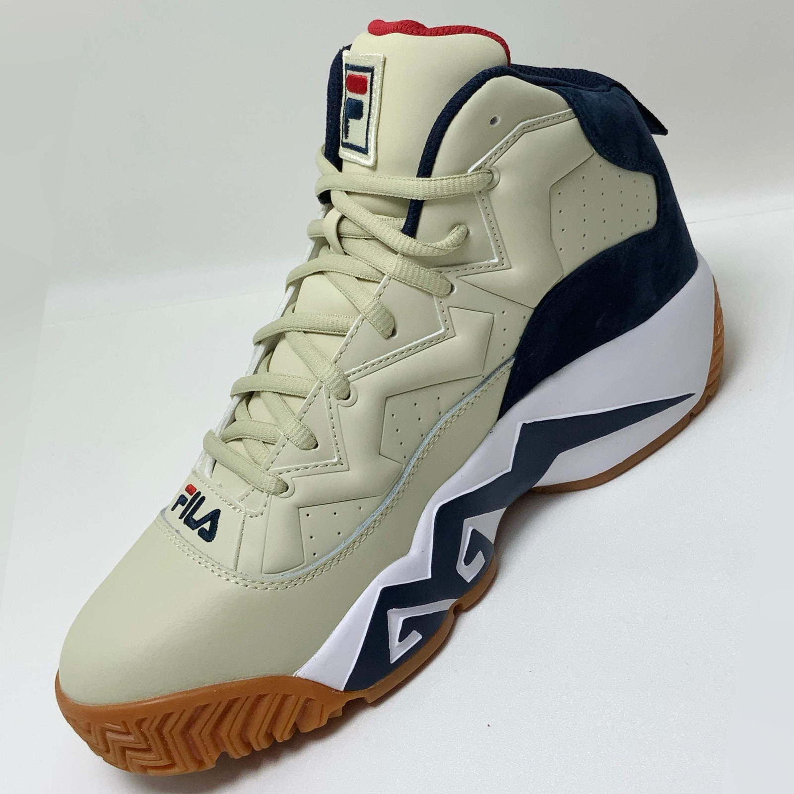 Men's Fila MB Cream | Navy Sneakers NWT image 3