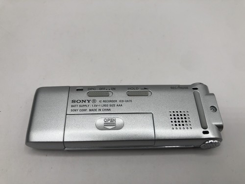 NEW Sony ICD-UX70 Voice IC Recorder MP3 USB w Sony Earbuds Dictation w Case - Picture 5 of 6
