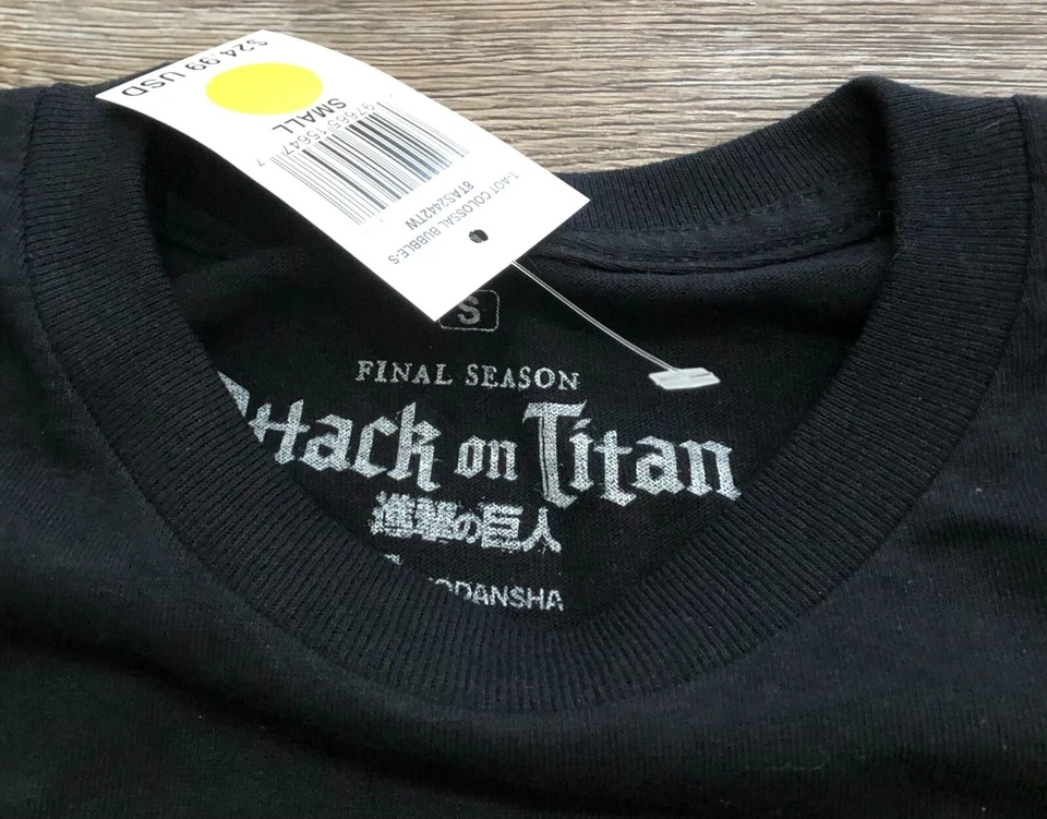 Camiseta Attack of Titan Temporada Final Adulto Pequeña Anime Nueva con Etiquetas Foto 3 de 4