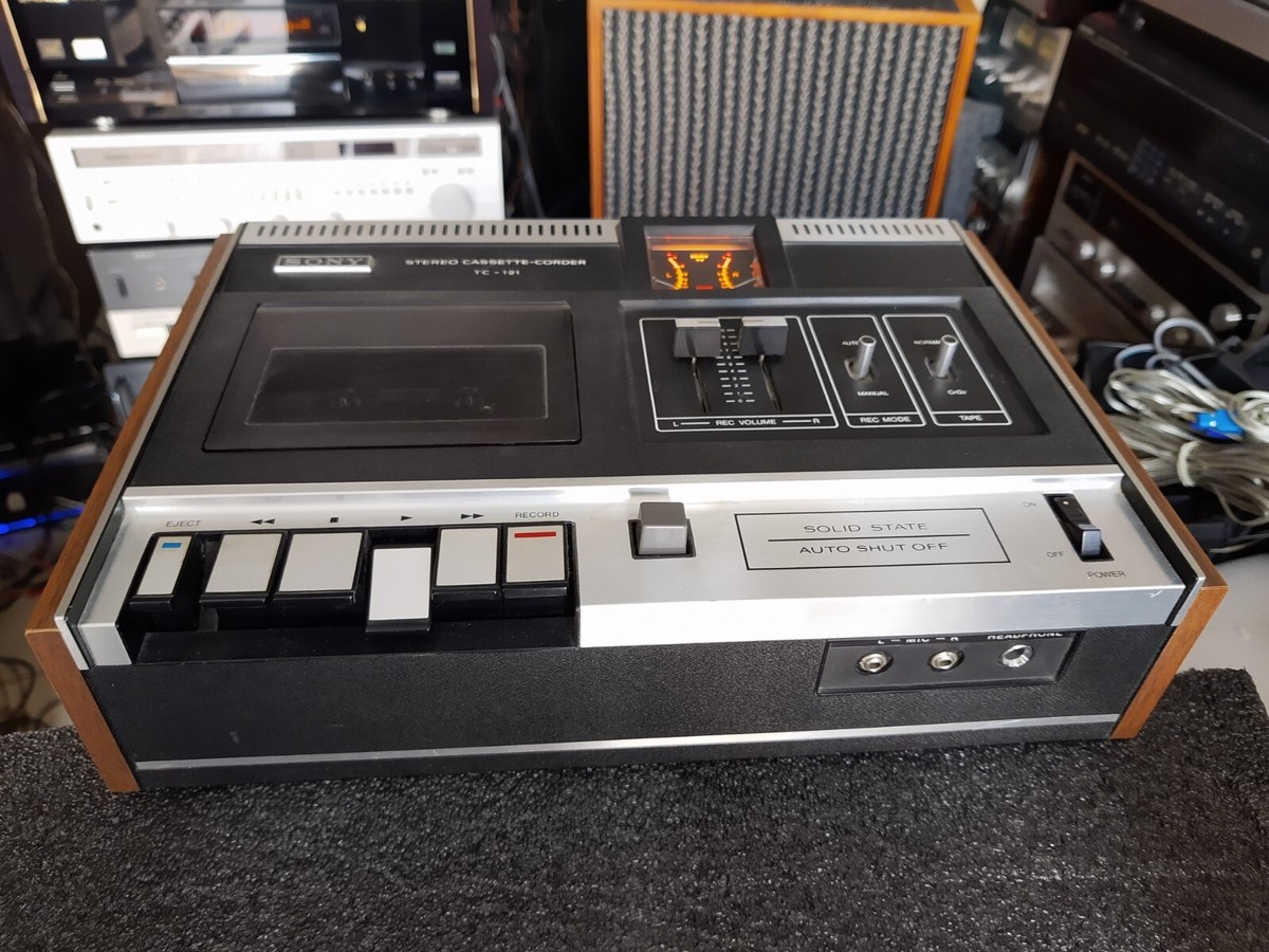 ポータブルプレーヤー SONY TC-2120 STEREO CASSETTE - CORDER Sony Stereo Cassette-Corder TC-2800 Vintage Portable Recorder