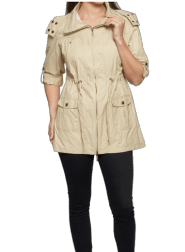 LADIES DAVID BARRY HOODED SHOWER PROOF 