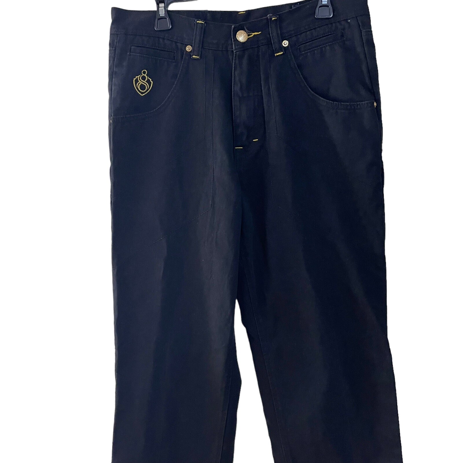 Eight 732 8732 Jeans Men Size 38/33 Denim Embroidered Pockets Jeans