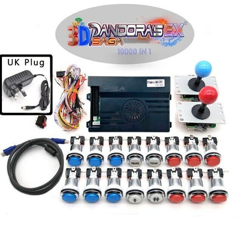 2 Player 10000 IN 1 Pandora Saga EX box 3D DIY Arcade Machine Home Cabinet kit - Picture 8 of 9