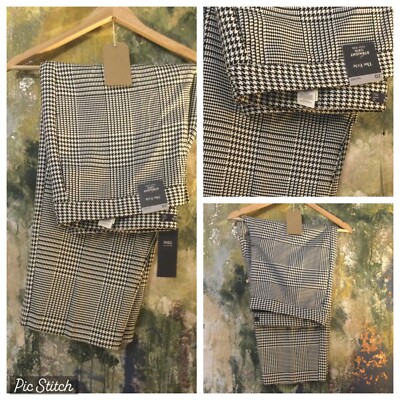 WOMENS TROUSERS SIZE 20 BLACK WHITE CHECK CAPRI PANTS RECENTLY USED ON A FILM