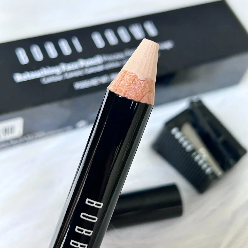 NUEVO Lápiz y sacapuntas corrector facial retocante Bobbi Brown ~ porcelana ~ tamaño completo Foto 2 de 4