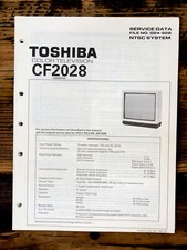 Toshiba CF2028 TV Service Manual Original 