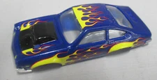 "NEW" AW T JET '74 BLUE FLAMED VEGA HO SLOT CAR BODY