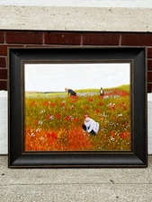  la pastiche les coquelicots by Mary Cassatt hand painted reproduction 