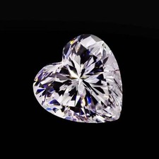 .45 CT Natural White Diamond 5mm 1 Pcs Heart Cut VVS1 D Grade Certified G66