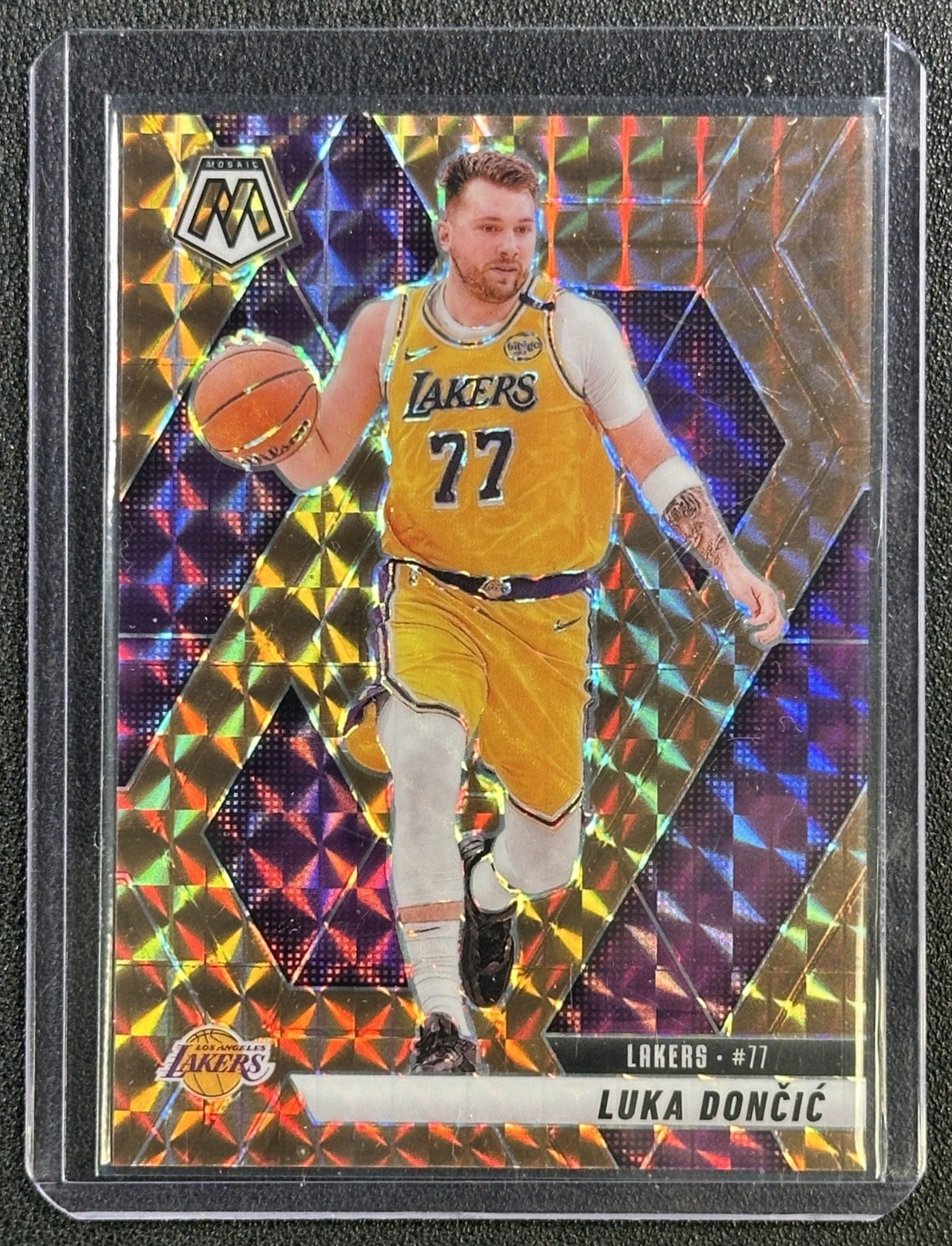 LUKA DONCIC 2024-25 PANINI MOSAIC #100 BRONZE PRIZM 34/75 LAKERS
