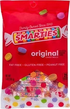 (Free Duty Tax) Smarties Candy Bulk Rolls Original Flavor - Gluten & Vegan F