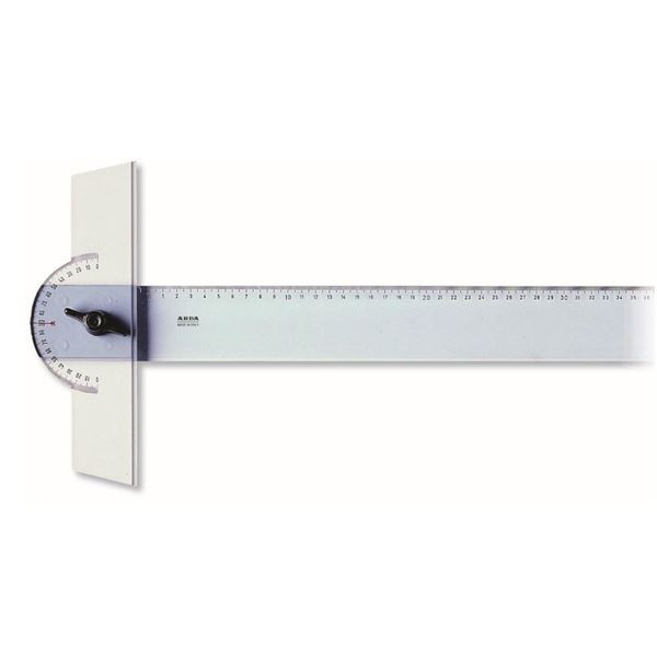 Riga a ''t'' 60 cm Arda Uni in plastica con testa graduata 32160