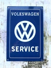 VINTAGE VW VOLKSWAGEN SERVICE GASOLINE PUMP STATION PORCELAIN MOTOR OIL GAS SIGN