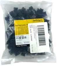 StarTech 100 Pack RJ45 Dust Covers Reusable RJ45 for Hubs/Switches RJ45COVER