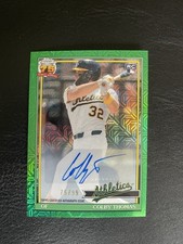 2026 Topps 1991 Green Chrome Auto Colby Thomas RC 75/99 Athletics #91C-74