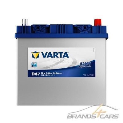 VARTA AUTOBATTERIE 12V 60Ah STARTERBATTERIE 540A ERSETZT 55AH 56AH 58AH