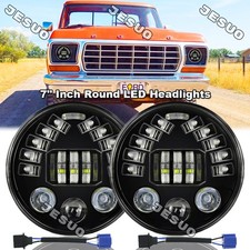 2pcs Fit 1975-1979 Ford F-100 F-250 F-350 7