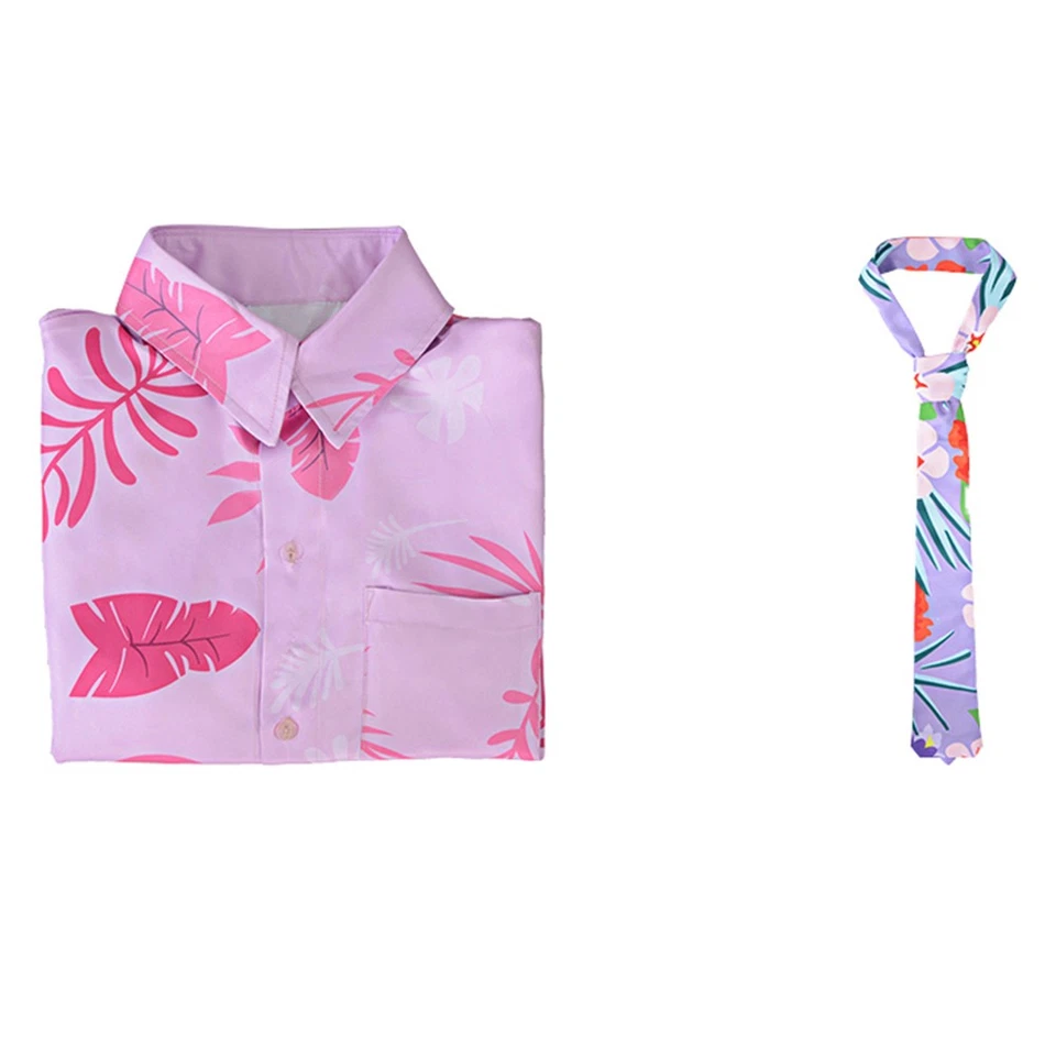 Nick Wilde Camisa Rosa Corbata Disfraz Juegos con disfraces Fiesta de Halloween Nick Wilde Top Foto 2 de 4