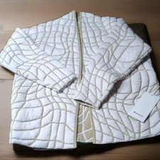 Womens Lululemon Insulated Jacquard Merino Wool Cardigan Jacket Sz 6 White Opal