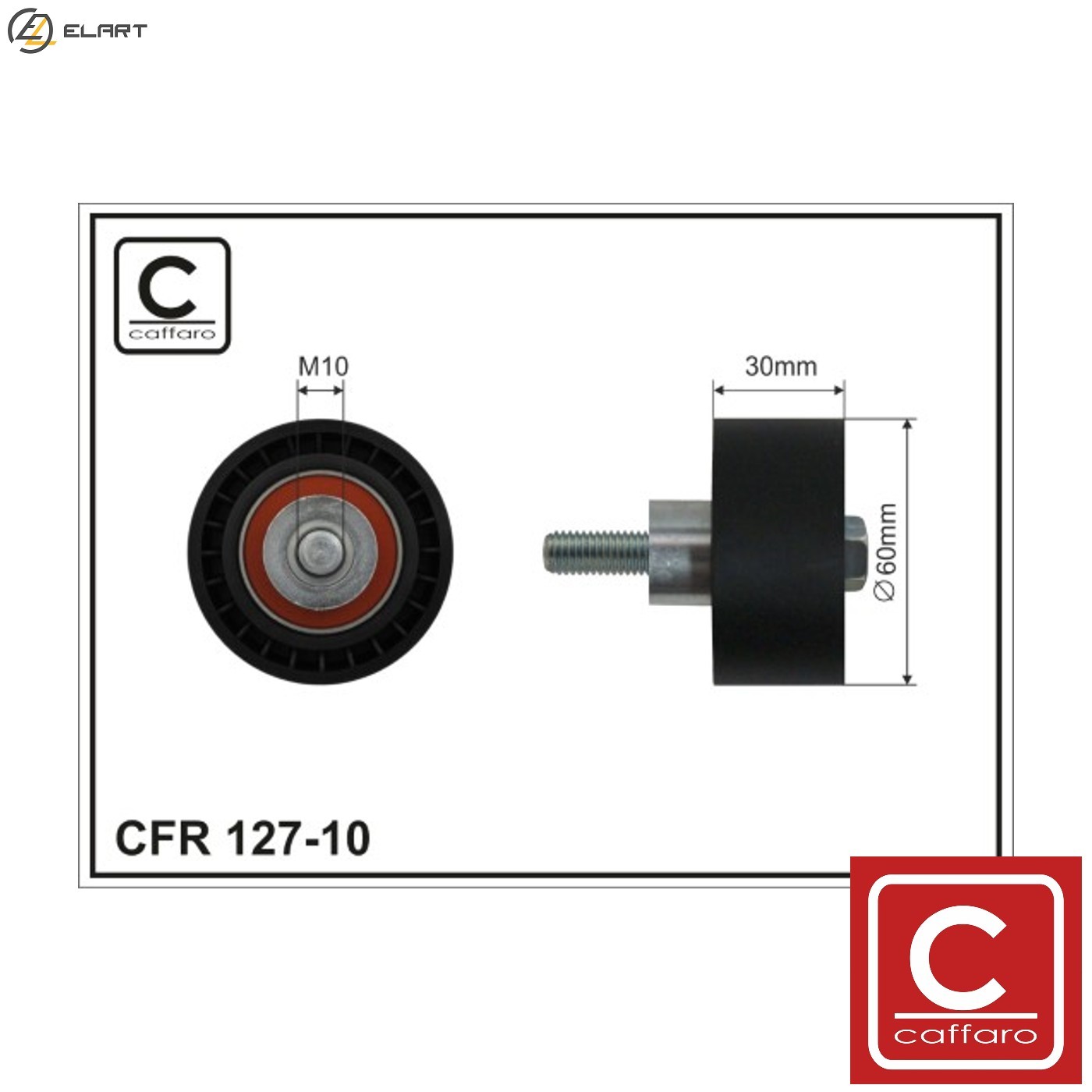 DEFLECTION PULLEYGUIDE PULLEY TIMING BELT 127-10 FOR CHERY ELARA NICHE ENVY 2.0L