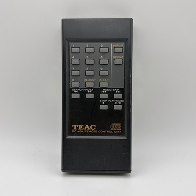 Teac Original Remote Control RC-454 Made in Japan Untested