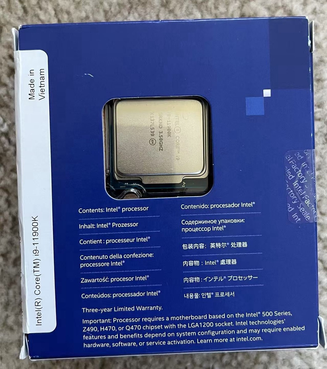 Intel Core i9-11900K CPU ジャンク品! Amazon.com: Intel Core i9-11900K Desktop Processor 8 Cores