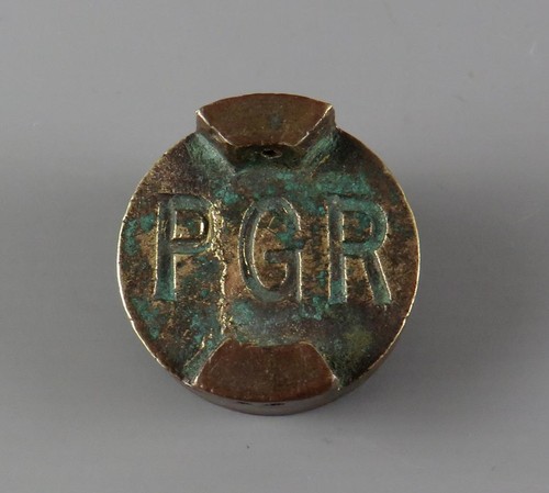 Original Vintage Brass PGR Petrol Can Cap Lid - P.G.R. Motor Spirit - Picture 10 of 10