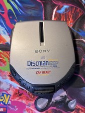 Sony Discman CD Player Silver D-E307CK Portable ESP Mega Bass Car Ready READ