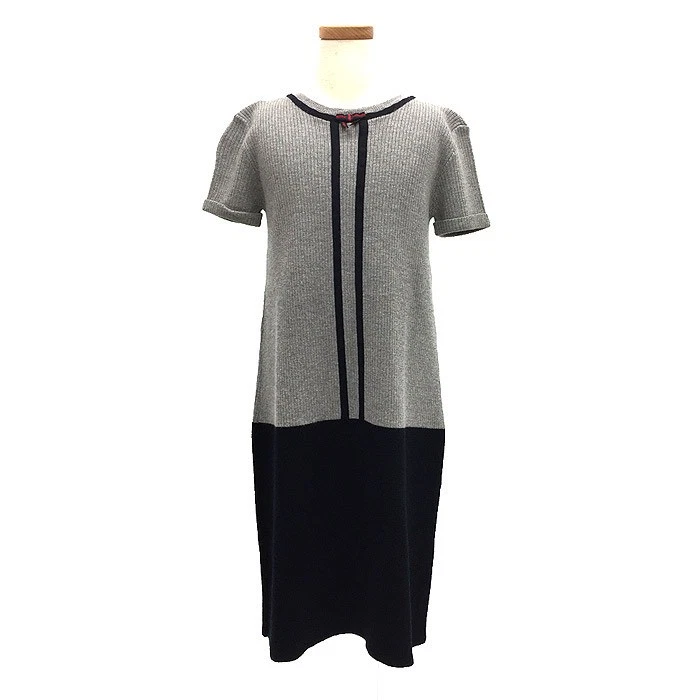Robe en laine GUCCI fille porter tricot 12 tailles gris marine enfant s enfant Ne