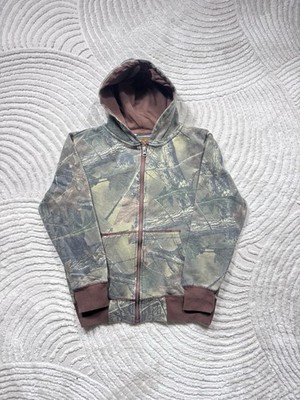 Trail Crest Jugendliche echtes Baum-Design Tarnmuster Reißverschluss Jacke Größe Medium 10-12