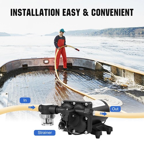 110V AC Fresh Transfer Diaphragm Water Pump On Demand 5.5GPM 70PSI High Press... - Picture 3 of 6