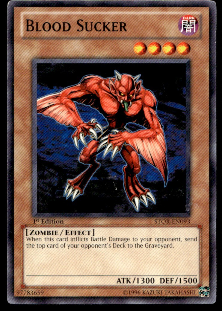 Blood Sucker - STOR-EN093 - 1st Edition - YuGiOh | Buy 3 Get 5 Free
